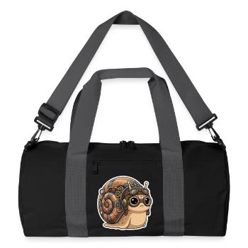 Snail Aviator Steampunk Shell Copper - Recycled Duffel Bag - black/graphite grey - Front
