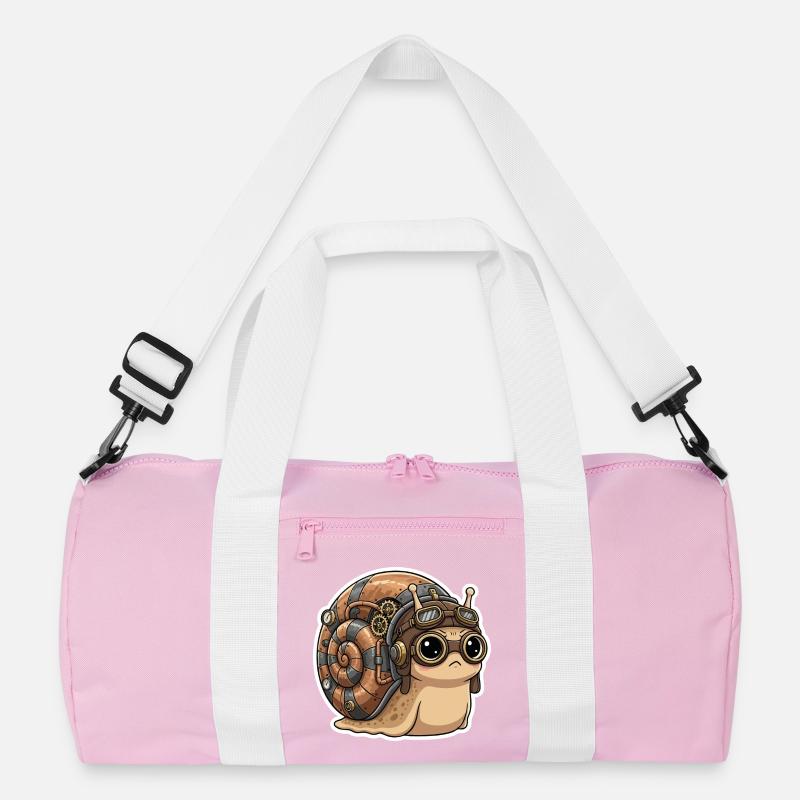 Snail Aviator Steampunk Shell Copper Recycled Duffel Bag