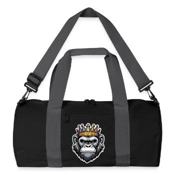 Imperial Crowned Gorilla - Recycled Duffel Bag - black/graphite grey - Front