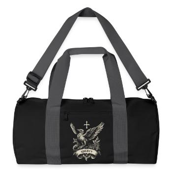 Emblème Liberty Eagle Vintage - Sac de sport recyclé - noir/gris graphite - Devant