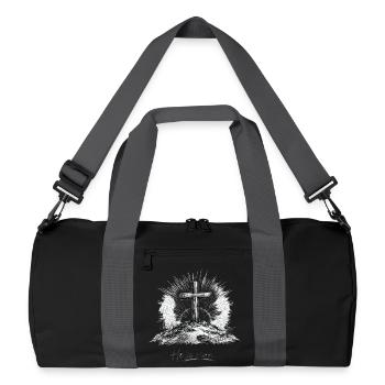 Design chrétien - Jesus Cross Easter - Sac de sport recyclé - noir/gris graphite - Devant