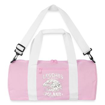 Poland Legend: White Eagle – Pride & Tradition - Recycled Duffel Bag - pink/white - Front