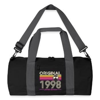 Originale Retro-Edition von 1998 - Recycelte Duffel Bag - Schwarz/Graphitgrau - Vorne