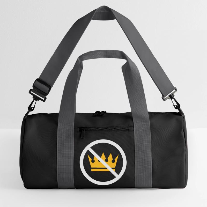 Pas de rois ! (Panneau de protestation / NEG 2C) Sac de sport recyclé
