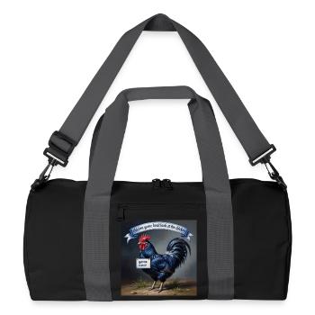 chicken Game - Recycelte Duffel Bag - Schwarz/Graphitgrau - Vorne