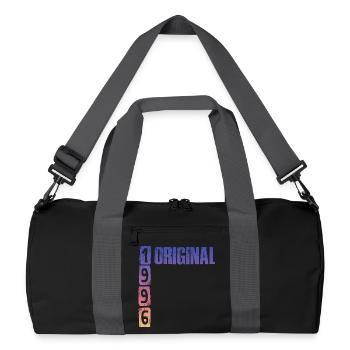 Vintage 1996 - Recycelte Duffel Bag - Schwarz/Graphitgrau - Vorne