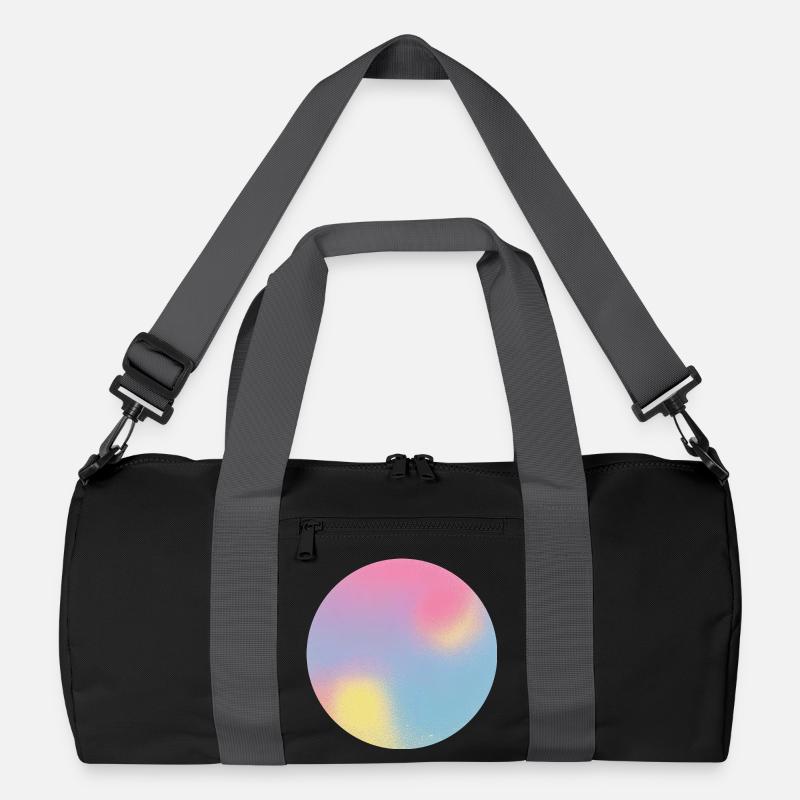 Aura Check Pastel Gradient Sphere - Recycled Duffel Bag - black/graphite grey