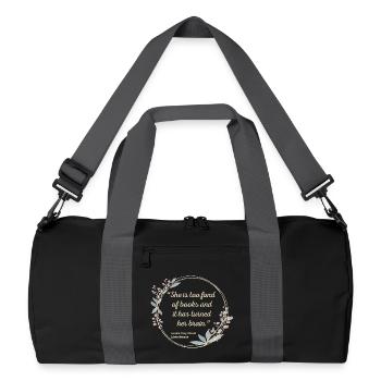 Little Women Quote II - Cute Style - Recycled Duffel Bag - black/graphite grey - Front