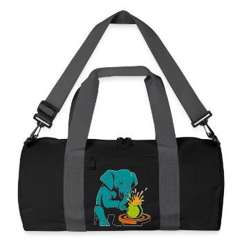 Trunk Master – Glaze Anarchy - Recycelte Duffel Bag - Schwarz/Graphitgrau - Vorne
