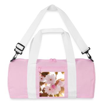 Pink Dream. - Recycelte Duffel Bag - Rosa/Weiß - Vorne