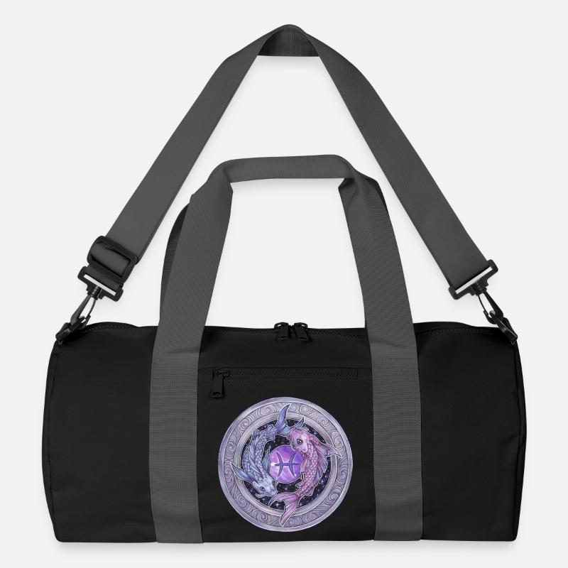 Zodiac Sign Zodiac Pisces Pisces Gift Recycled Duffel Bag
