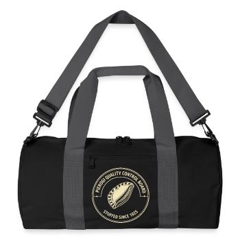 Pierogi Quality Control Board - Recycled Duffel Bag - black/graphite grey - Front