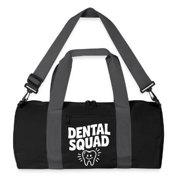Zahnärztliche Truppe - Recycelte Duffel Bag - Schwarz/Graphitgrau - Vorne