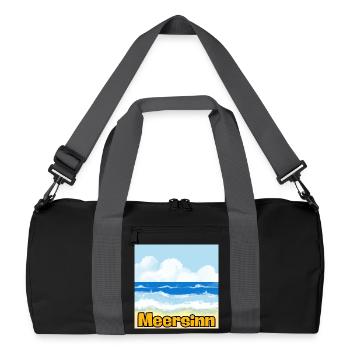 MEERSINN – AMBIANCE PLAGE, VACANCES ET SOLEIL ! 🏖️ - Sac de sport recyclé - noir/gris graphite - Devant