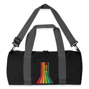 Millésime 1978 - Sac de sport recyclé - noir/gris graphite - Devant