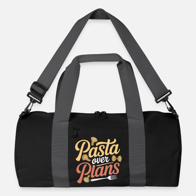 Pasta instead of plans | Noodle Humor Recycled Duffel Bag