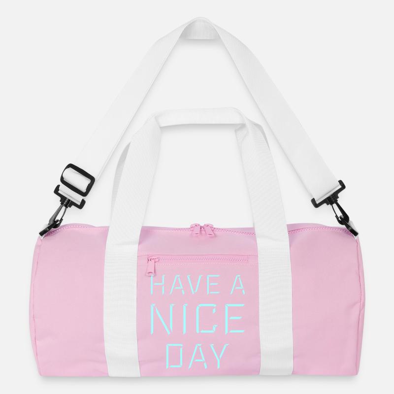 Have A Nice Day Funny Sarcastic Saying Cute Recycled Duffel Bag
