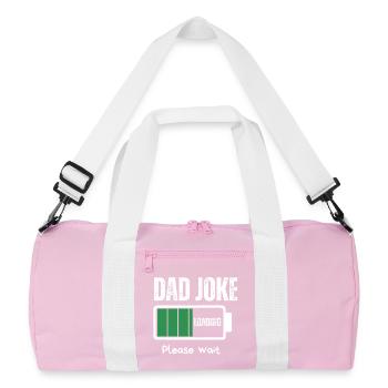 PAPA-WITZ - Recycelte Duffel Bag - Rosa/Weiß - Vorne