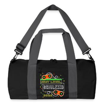 Next Level: Schoolchild 2026 Gaming School Enrollment - Recycled Duffel Bag - black/graphite grey - Front
