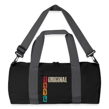Vintage 1996 - Recycelte Duffel Bag - Schwarz/Graphitgrau - Vorne