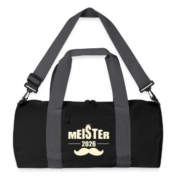 Graduation 2026 Master Craftsman's Examinations - Mustache - Recycled Duffel Bag - black/graphite grey - Front