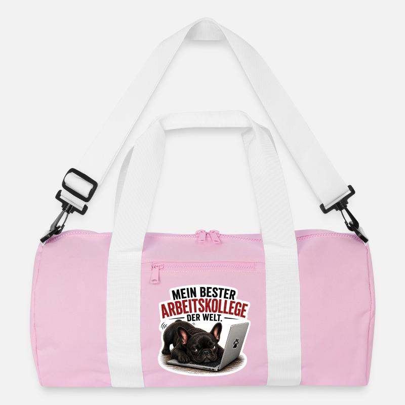 Frenchie – Bester Arbeitskollege der Welt Recycelte Duffel Bag
