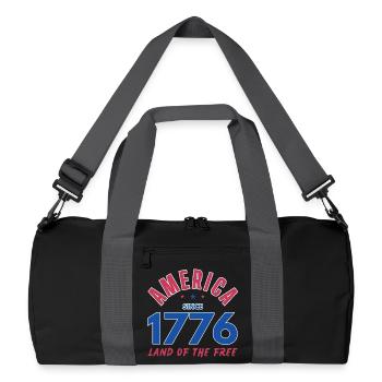 AMERICA 1776 LAND OF THE FREE  - Recycled Duffel Bag - black/graphite grey - Front