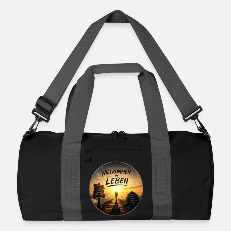Willkommen im Leben Lebensweg Recycelte Duffel Bag