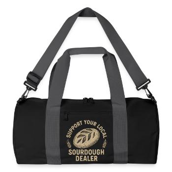 Idée cadeau pour pain au levain Baking Baker Baker - Sac de sport recyclé - noir/gris graphite - Devant