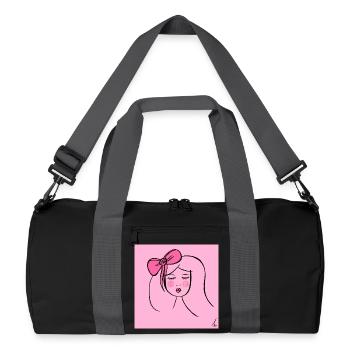 Girl Pink - Recycled Duffel Bag - black/graphite grey - Front