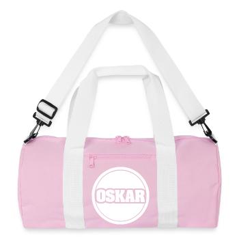 Oskar as a legend - Recycled Duffel Bag - pink/white - Front