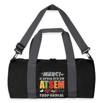 Merci d'avoir été un ATSEM trop Génial Cadeau  - Sac de sport recyclé - noir/gris graphite - Devant
