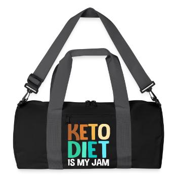 Keto - Recycelte Duffel Bag - Schwarz/Graphitgrau - Vorne