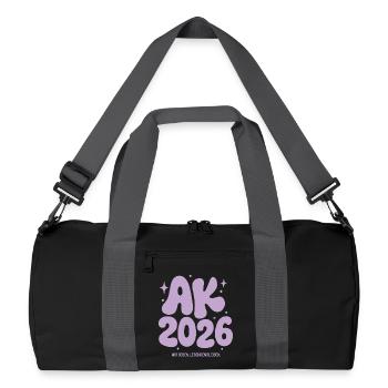Abschlussklasse 2026 -  Legenden Bleiben - Recycelte Duffel Bag - Schwarz/Graphitgrau - Vorne