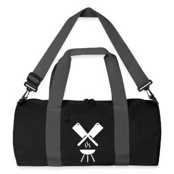 Grillen - Recycelte Duffel Bag - Schwarz/Graphitgrau - Vorne