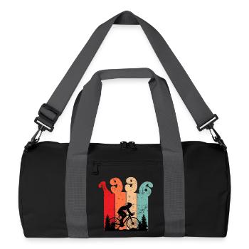Vintage 1996 - Recycelte Duffel Bag - Schwarz/Graphitgrau - Vorne
