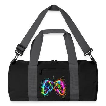 Gaming Controller Gamer - Recycelte Duffel Bag - Schwarz/Graphitgrau - Vorne