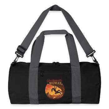 Unstoppable Climber – Brave & Strong - Recycled Duffel Bag - black/graphite grey - Front