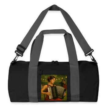 Accordéoniste au festival de danse d’été - Sac de sport recyclé - noir/gris graphite - Devant