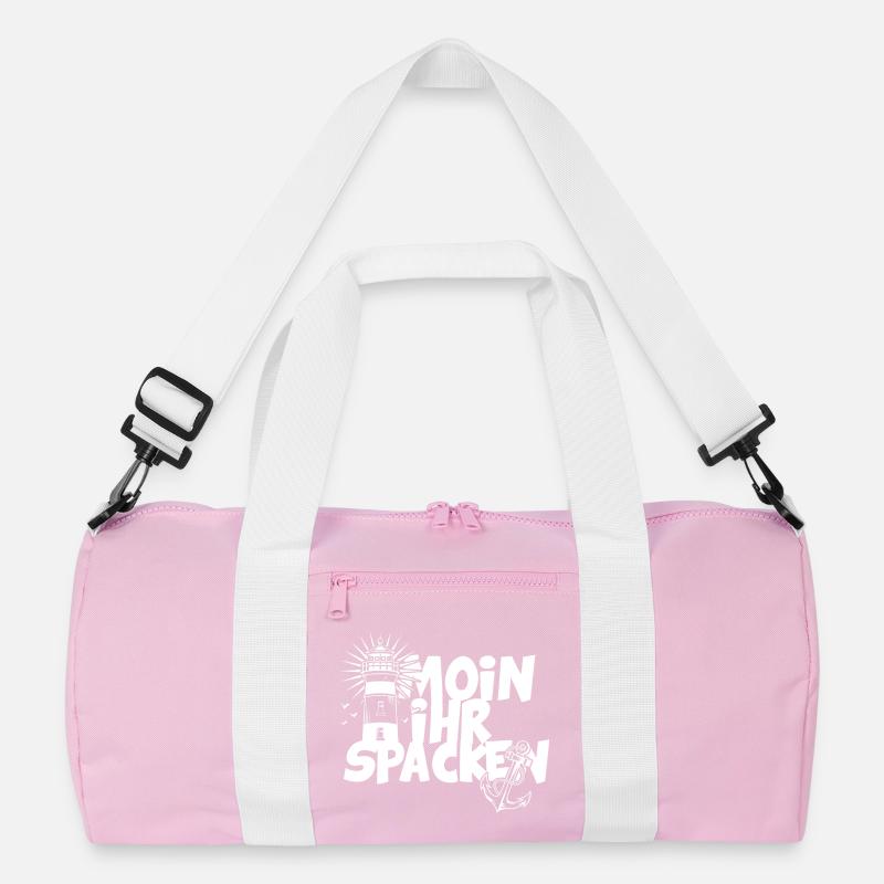 Leuchtturm Moin ihr Spacken Spruch Recycelte Duffel Bag