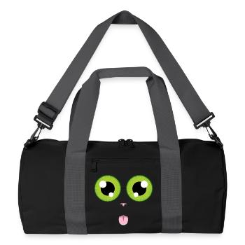 La langue au chat - Sac de sport recyclé - noir/gris graphite - Devant