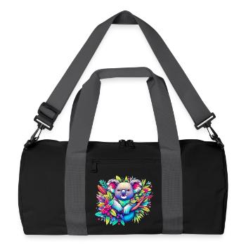 Koala - Sac de sport recyclé - noir/gris graphite - Devant