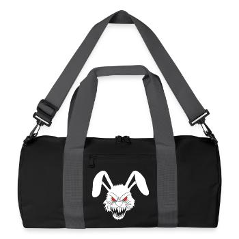 Demonic White Rabbit - Recycled Duffel Bag - black/graphite grey - Front