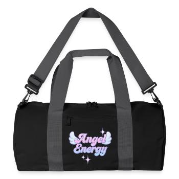 Angel Energy / Y2K Design - Recycled Duffel Bag - black/graphite grey - Front