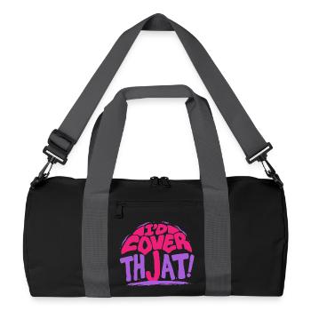 Vendeur d'assurance, je couvrirais ça - Sac de sport recyclé - noir/gris graphite - Devant