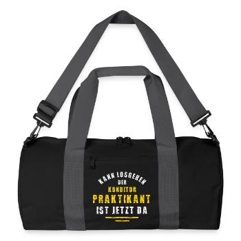 Confectioner Intern Confectionery Internship Baker - Recycled Duffel Bag - black/graphite grey - Front