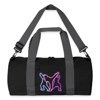 Taekwondo Arts Martiaux Silhouettes Filles Karaté - Sac de sport recyclé - noir/gris graphite - Devant