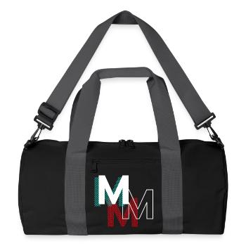 M Lettering Gifts - Recycled Duffel Bag - black/graphite grey - Front