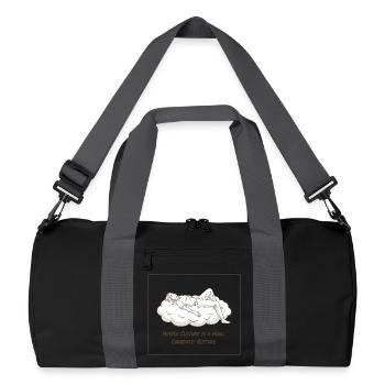La culture de l’agitation est un canular - Sac de sport recyclé - noir/gris graphite - Devant