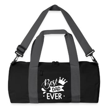 Best Dad in the World Gifts Father Christmas - Recycled Duffel Bag - black/graphite grey - Front